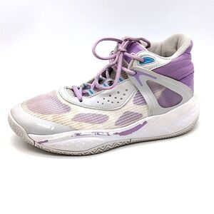 AND 1 Shoes Womens Revel Purple White 6 Baskeball Sneakers Mid Top PQICF23